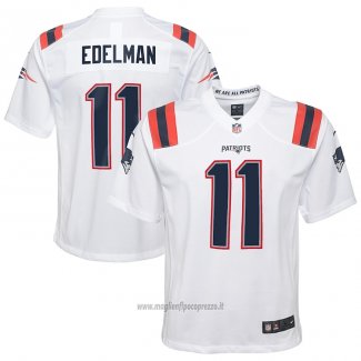 Maglia NFL Game Bambino New England Patriots Julian Edelman Bianco