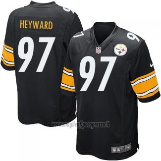 Maglia NFL Game Bambino Pittsburgh Steelers Heyward Nero