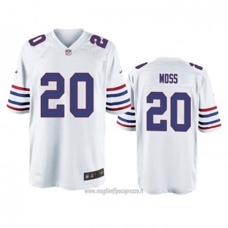 Maglia NFL Game Buffalo Bills Zack Moss Alternato Bianco