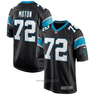 Maglia NFL Game Carolina Panthers Taylor Moton Nero