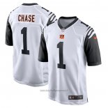 Maglia NFL Game Cincinnati Bengals Jjamarr Chase Alternato Bianco