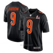 Maglia NFL Game Cincinnati Bengals Joe Burrow Super Bowl Lvi Bound Nero