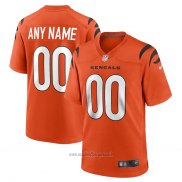 Maglia NFL Game Cincinnati Bengals Personalizzate Alternato Arancione