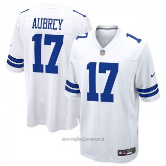 Maglia NFL Game Dallas Cowboys Brandon Aubrey Bianco