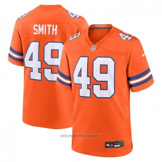 Maglia NFL Game Denver Broncos Dennis Smith Mile High Collection 1977 Throwback Retired Arancione