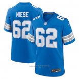 Maglia NFL Game Detroit Lions Michael Niese Blu Bianco
