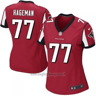 Maglia NFL Game Donna Atlanta Falcons Hageman Rosso