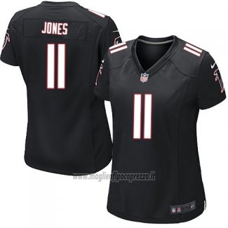 Maglia NFL Game Donna Atlanta Falcons Jones Nero2