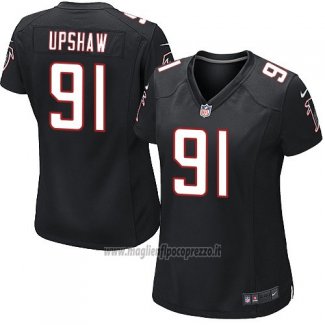 Maglia NFL Game Donna Atlanta Falcons Upshaw Nero