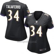 Maglia NFL Game Donna Baltimore Ravens Taliaferro Nero