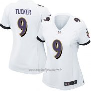 Maglia NFL Game Donna Baltimore Ravens Tucker Bianco