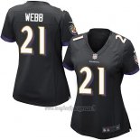 Maglia NFL Game Donna Baltimore Ravens Webb Nero