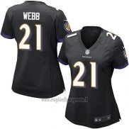 Maglia NFL Game Donna Baltimore Ravens Webb Nero