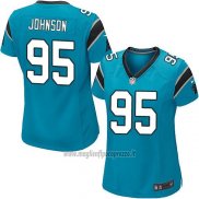 Maglia NFL Game Donna Carolina Panthers Johnson Blu