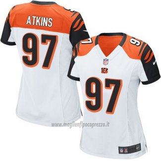 Maglia NFL Game Donna Cincinnati Bengals Atkins Bianco
