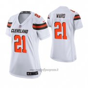 Maglia NFL Game Donna Cleveland Browns Denzel Ward Bianco