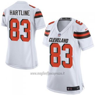 Maglia NFL Game Donna Cleveland Browns Hartline Bianco