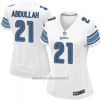 Maglia NFL Game Donna Detroit Lions Abdullah Bianco