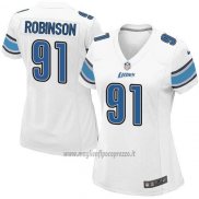 Maglia NFL Game Donna Detroit Lions Robinson Bianco