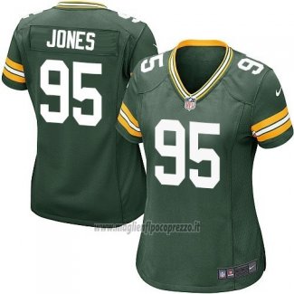 Maglia NFL Game Donna Green Bay Packers Jones Verde Militar