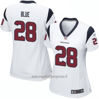 Maglia NFL Game Donna Houston Texans Blue Bianco