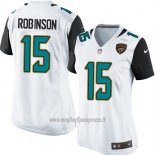 Maglia NFL Game Donna Jacksonville Jaguars Robinson Bianco