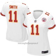 Maglia NFL Game Donna Kansas City Chiefs Smith Bianco