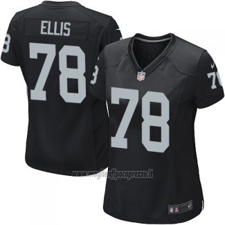 Maglia NFL Game Donna Las Vegas Raiders Ellis Nero