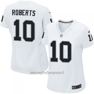 Maglia NFL Game Donna Las Vegas Raiders Roberts Bianco