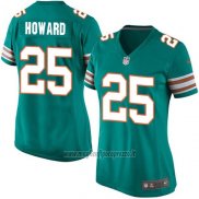 Maglia NFL Game Donna Miami Dolphins Howard Verde Scuro