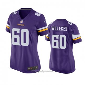 Maglia NFL Game Donna Minnesota Vikings Kenny Willekes Viola