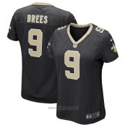 Maglia NFL Game Donna New Orleans Saints Drew Brees Nero