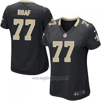Maglia NFL Game Donna New Orleans Saints Roaf Nero
