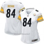 Maglia NFL Game Donna Pittsburgh Steelers Brown Bianco