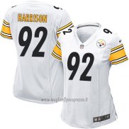 Maglia NFL Game Donna Pittsburgh Steelers Harrison Bianco