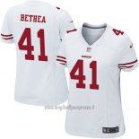 Maglia NFL Game Donna San Francisco 49ers Bethea Bianco