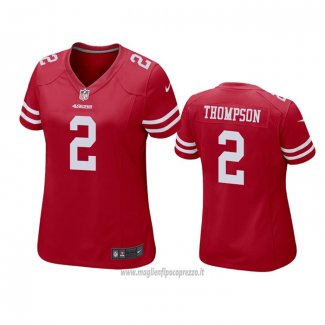 Maglia NFL Game Donna San Francisco 49ers Chris Thompson Rosso