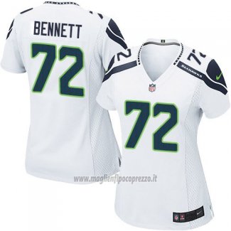 Maglia NFL Game Donna Seattle Seahawks Bennett Bianco