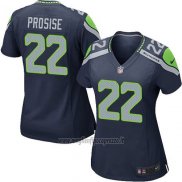 Maglia NFL Game Donna Seattle Seahawks Prosise Blu Scuro
