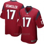 Maglia NFL Game Houston Texans Osweiler Rosso