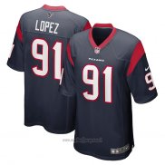 Maglia NFL Game Houston Texans Roy Lopez 91 Blu