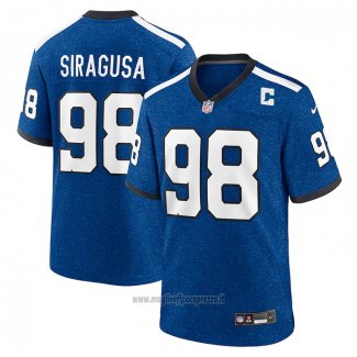 Maglia NFL Game Indianapolis Colts Tony Siragusa Indiana Nights Alternato Blu