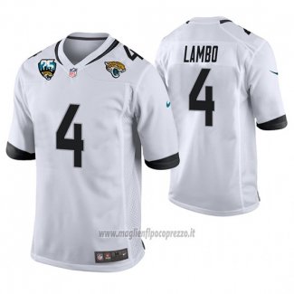 Maglia NFL Game Jacksonville Jaguars Josh Lambo 25 Anniversario Typename Bianco