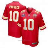 Maglia NFL Game Kansas City Chiefs Isiah Pacheco Super Bowl Lviii Patch Rosso