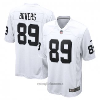 Maglia NFL Game Las Vegas Raiders Brock Bowers Bianco