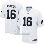 Maglia NFL Game Las Vegas Raiders Plunkett Bianco