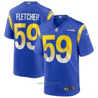 Maglia NFL Game Los Angeles Rams London Fletcher Retired Blu
