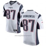 Maglia NFL Game New England Patriots Gronkowski Bianco