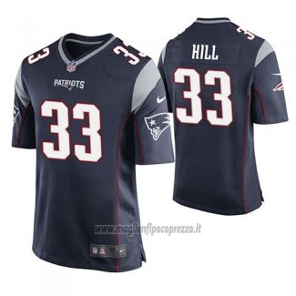 Maglia NFL Game New England Patriots Jeremy Hill Blu