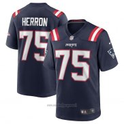 Maglia NFL Game New England Patriots Justin Herron Blu